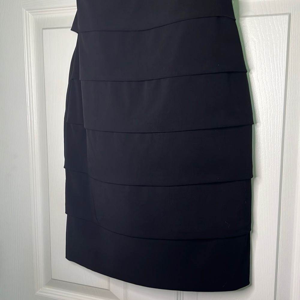 Sweet Storm Black and Silver Metallic Party Dress, Size Small - Picture 3 of 9